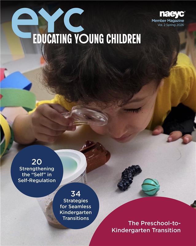 The cover for the Spring 2026 issue of Educating Young Children