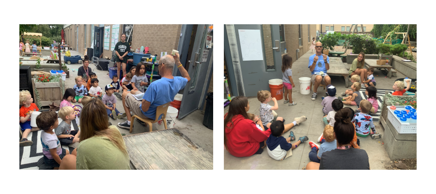 Eric Enrau teaching children outdoors