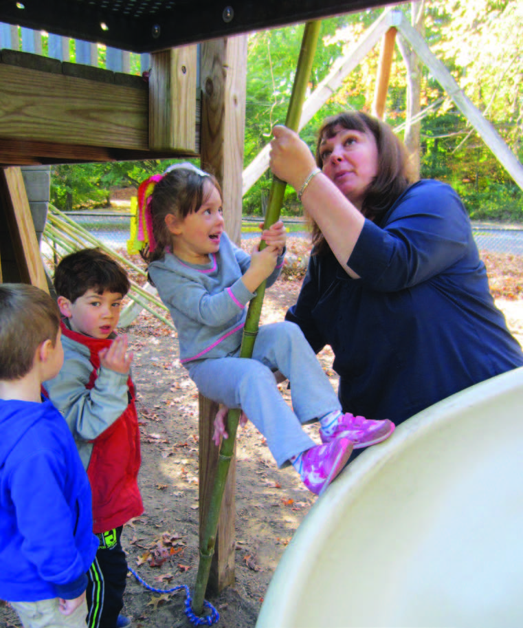 Bamboo Early Learning Station with Vibrant Tubs